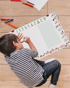 ABC Schreibtischunterlage Druckschrift zum Abreißen