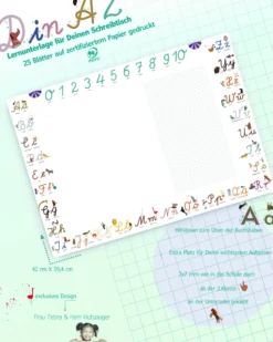 ABC Schreibtischunterlage Schreibschrift zum Abreißen