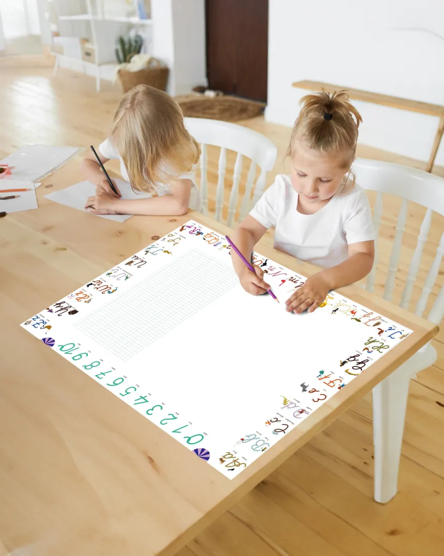 ABC Schreibtischunterlage Schreibschrift zum Abreißen