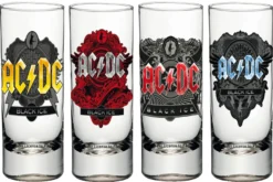 AC/DC Black Ice Schnapsgläser 4er-Set