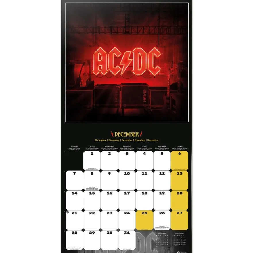 AC/DC Kalender 2026