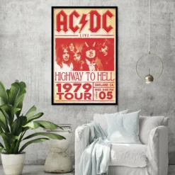 AC/DC Poster Live Highway To Hell Tour 1979