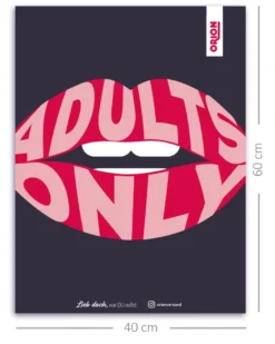 Adults Only Poster by ORION