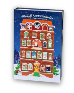 Adventskalender mit 24 Puzzles (je 25 Puzzleteile, 20 x 20cm)