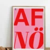 AFnö! Kunstdruck rosa