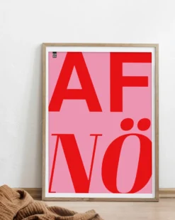 AFnö! Kunstdruck rosa