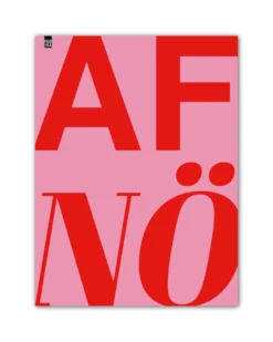 AFnö! Kunstdruck rosa
