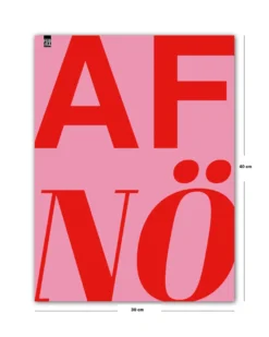 AFnö! Kunstdruck rosa