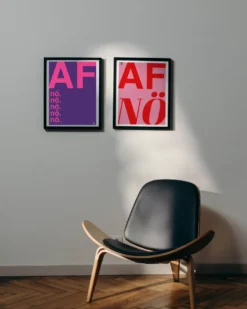 AFnö! Kunstdruck rosa