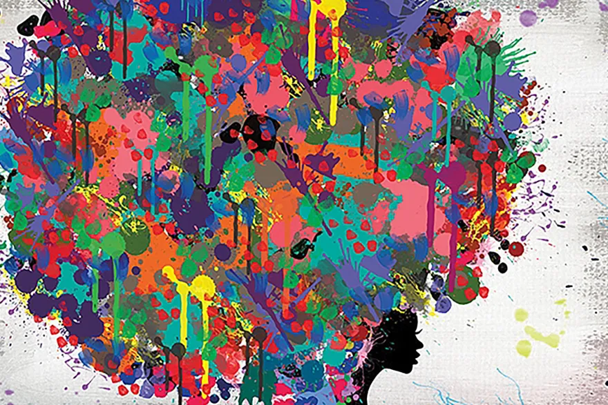 African Woman Russo Poster Pop Art