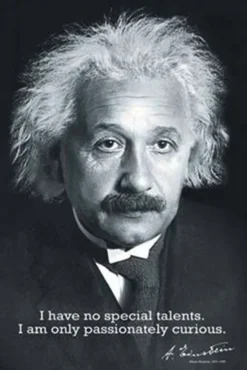 Albert Einstein Poster I Have no Special Talents..
