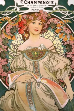 Alfons Mucha Poster Jugendstil F. Champenois 1897