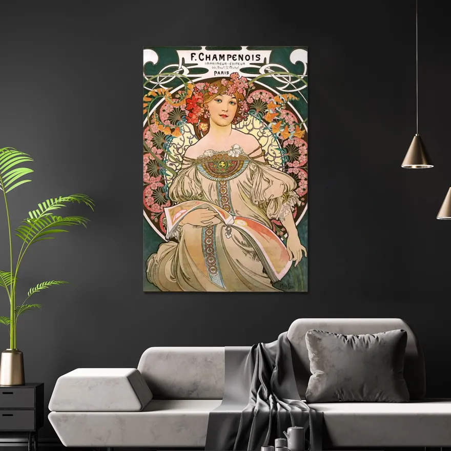 Alfons Mucha Poster Jugendstil F. Champenois 1897