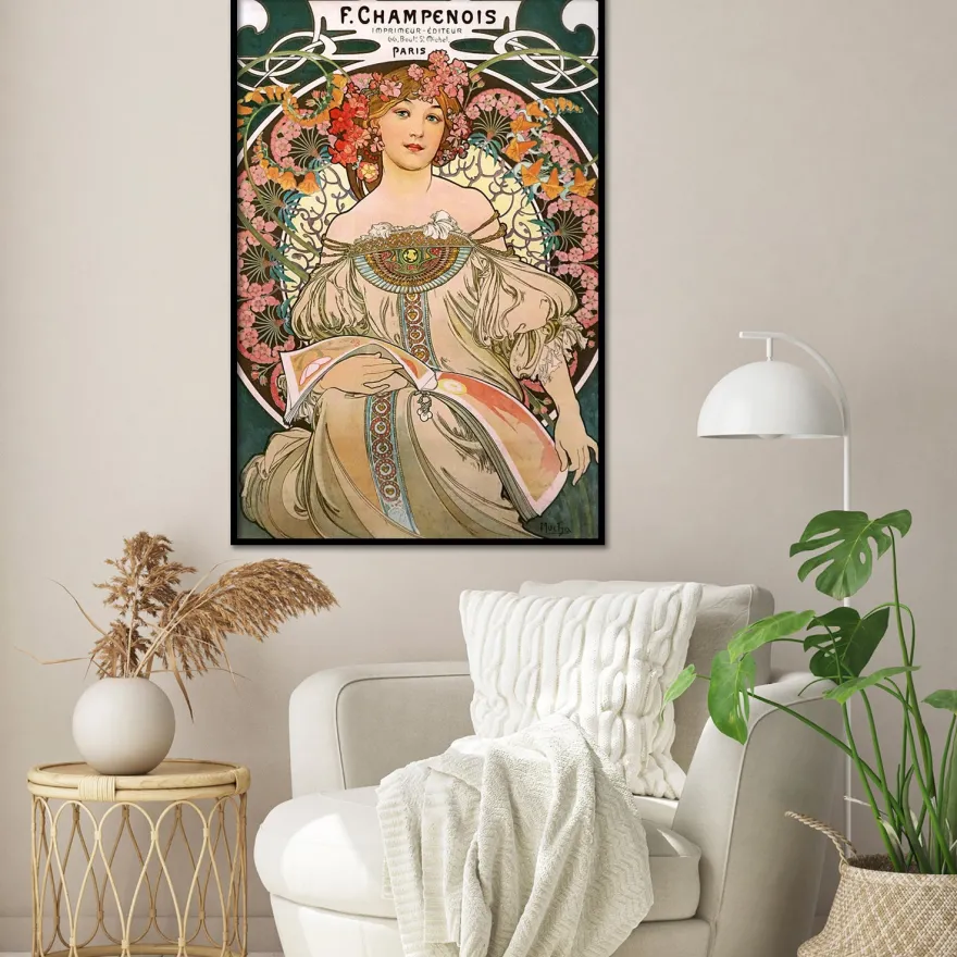 Alfons Mucha Poster Jugendstil F. Champenois 1897