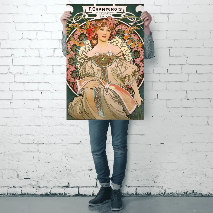 Alfons Mucha Poster Jugendstil F. Champenois 1897