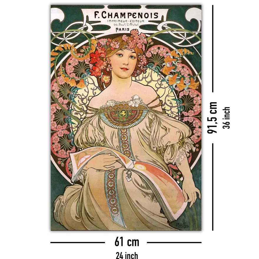 Alfons Mucha Poster Jugendstil F. Champenois 1897