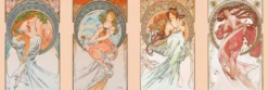 Alfons Mucha Poster Jugendstil Die Vier Künste