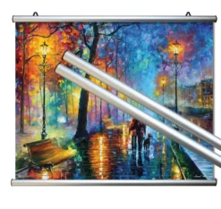 Aluminium Klemmschiene Posterleiste 50 cm (Paar)