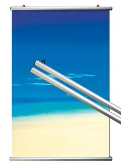 Aluminium Klemmschiene Posterleiste 100 cm (Paar)