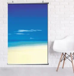 Aluminium Klemmschiene Posterleiste 100 cm (Paar)