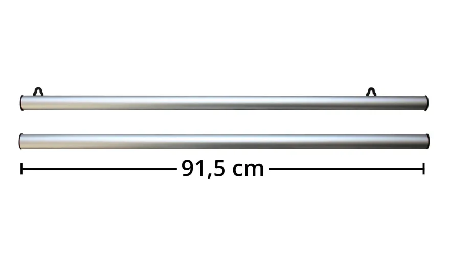 Aluminium Klemmschiene Posterleiste 91,5 cm (Paar)