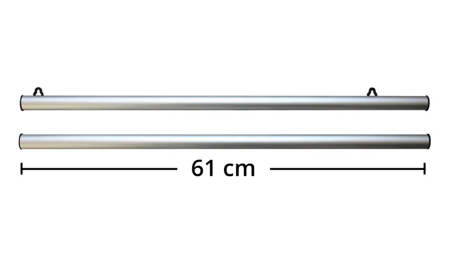 Aluminium Klemmschiene Posterleiste 61 cm (Paar)