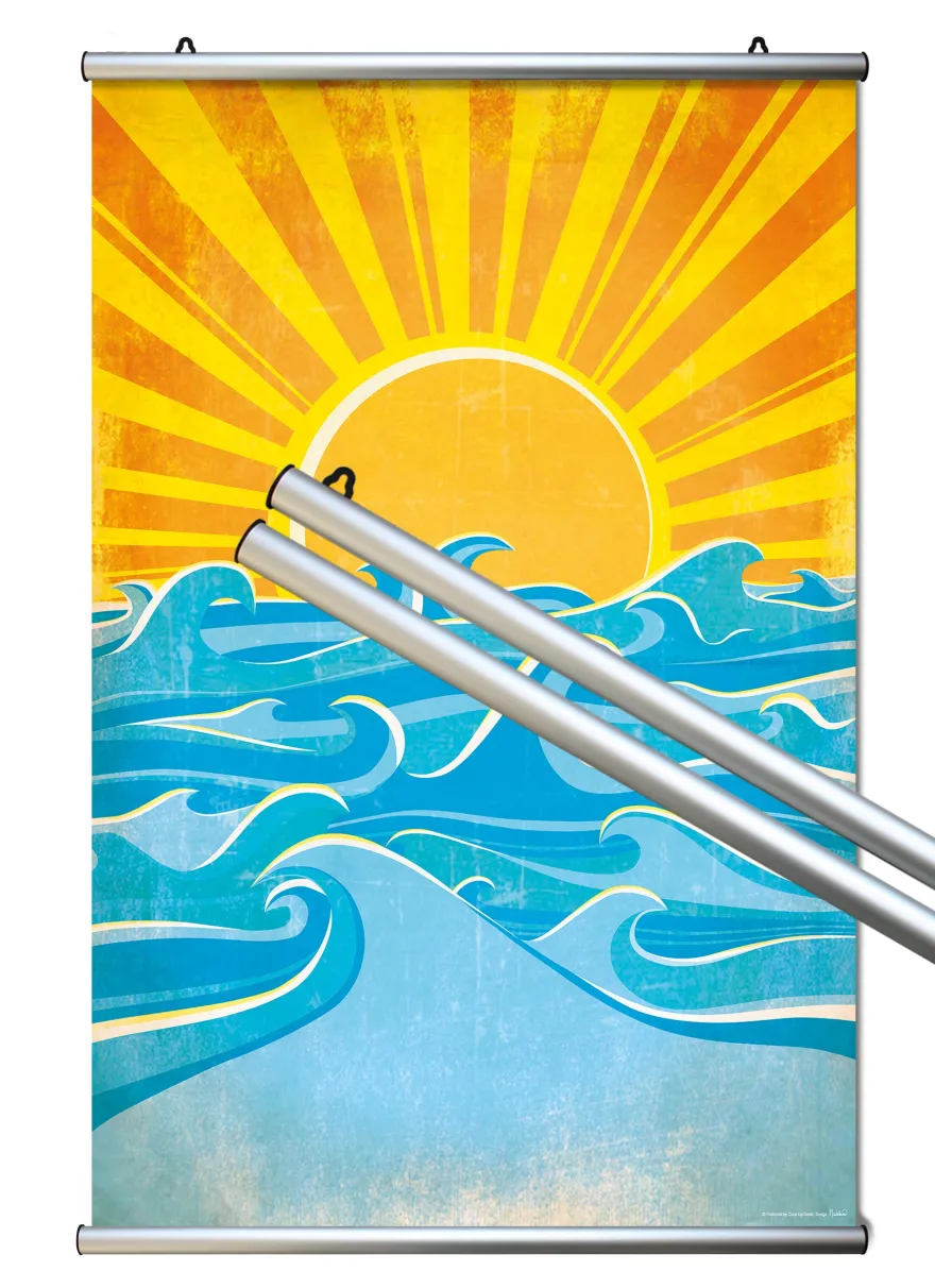 Aluminium Klemmschiene Posterleiste 61 cm (Paar)