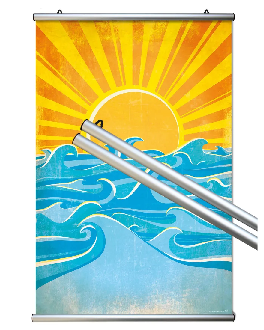 Aluminium Klemmschiene Posterleistenset 61 cm 3 Paar