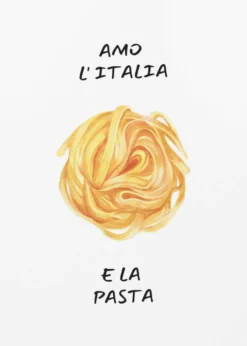 Amo l´italia Kunstdruck Poster | in verschiedenen Größen, gerahmt oder ungerahmt | by Ohkimiko