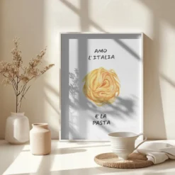 Amo l´italia Kunstdruck Poster | in verschiedenen Größen, gerahmt oder ungerahmt | by Ohkimiko
