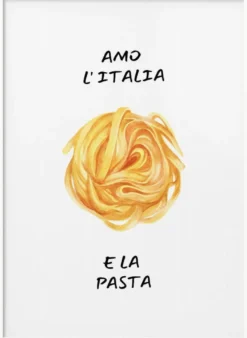 Amo l´italia Kunstdruck Poster | in verschiedenen Größen, gerahmt oder ungerahmt | by Ohkimiko