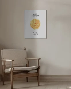 Amo l´italia Kunstdruck Poster | in verschiedenen Größen, gerahmt oder ungerahmt | by Ohkimiko