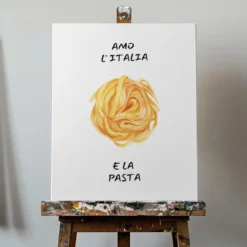 Amo l´italia Kunstdruck Poster | in verschiedenen Größen, gerahmt oder ungerahmt | by Ohkimiko