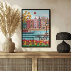Amsterdam Poster "Canal-Side Charm"