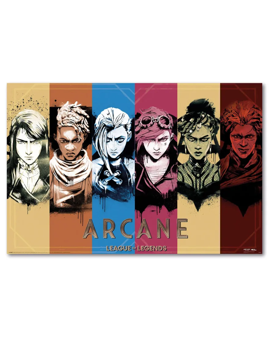 Arcane Poster Collage League Of Legends