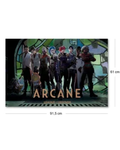 Arcane Poster Zaun Collage League Of Legends