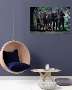Arcane Poster Zaun Collage League Of Legends