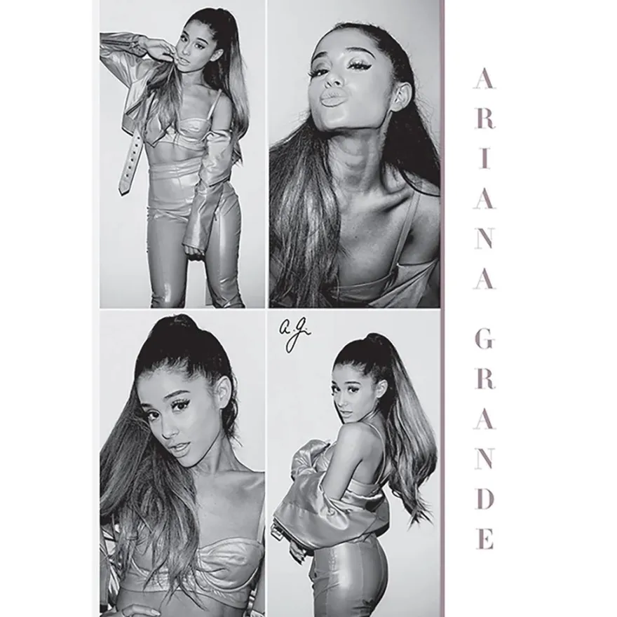 Ariana Grande Poster Black & White