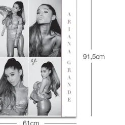 Ariana Grande Poster Black & White