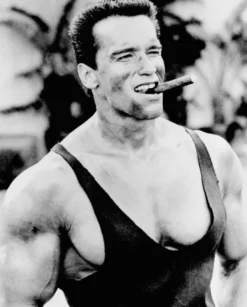 Arnold Schwarzenegger Zigarre Kunstdruck