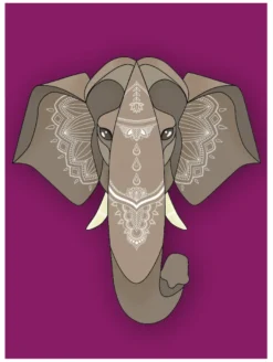 Asiatischer Elefant Kunstdruck Madeleine