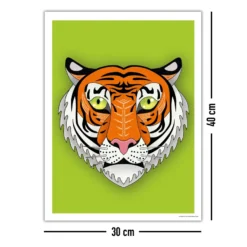 Asiatischer Tiger Kunstdruck Madeleine