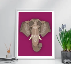 Asiatische Tiere Kunstdruck 3er-Set, Madeleine