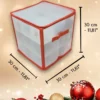 Aufbewahrungsbox für Christbaumkugeln Rot 27