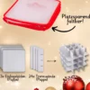 Aufbewahrungsbox für Christbaumkugeln Rot 64