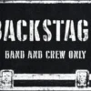 Backstage Fußmatte Band and Crew Only