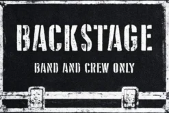 Backstage Fußmatte Band and Crew Only