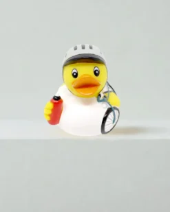 Badeente Fahrradfahrer