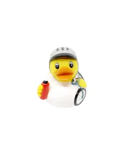 Badeente Fahrradfahrer