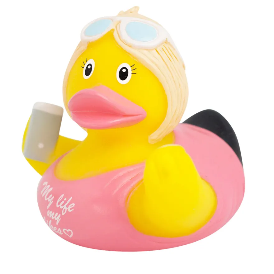 Badeente Influencerin Quietscheente